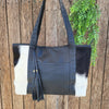 Fur Tote - Black-Blackwhite