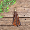 Clip on Tassels - Antique brown