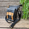 Rustic Satchel - Black-tan