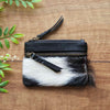 Fur Coin Purse - Black-Blackwhite